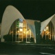 La Concha Motel, exterior, night, ca 1980s-90s: Courtesy Nevada State Museum