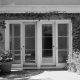 East side patio french doors and pocket screen door detail: Library of Congress, Historic American Building Survey, Tavo Olmos, photographer, September 2005