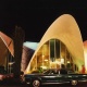 La Concha Motel at night, ca. 1980s-90s: Courtesy Nevada State Museum, Las Vegas