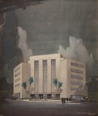 Golden State Mutual Life: Paul R. Williams' rendering, Courtesy GSM Archive
