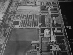 Roosevelt Naval Base, 1943 aerial view looking E: Library of Congress Prints and Photographs Division; Historic American Buildings Survey: HABS CAL, 19-LongB, 3-10