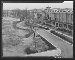 Howard University campus 1942, Washington, D.C. : Photographer: John Collier. Library of Congress Prints & Photographs Division, Farm Security Administration Collection.