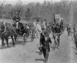 Coxey Commonweal Army Brightwood Leaving