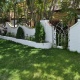 Luella Garvey Residence, gate in backyard: Photographer, Sam Brackstone, 2010, Paul Revere Williams Project