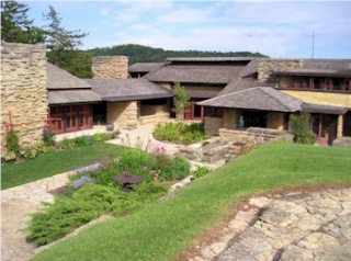 Hillside photo of Taliesin East by K. Murphy