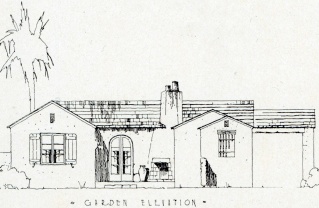 Williams' rendering for the Small House Competition