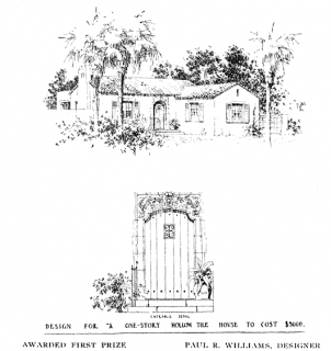 Williams' Hollow Tile House rendering