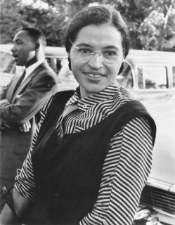 Rosa Parks with Martin Luther King, ca. 1955