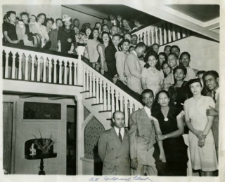 Gathering at the Wilfandel Club, 1940s