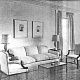 Seth Hart Residence, living room detail: Arts & Decoration, vol. 41, 1934, Associated Photographers