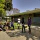 Marina del Rey Middle School, courtyard: Photographer David Horan, 2010, Paul Revere Williams Project