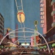 Proposal sketch for Las Vegas Monorail System: Courtesy of Dorothy Wright