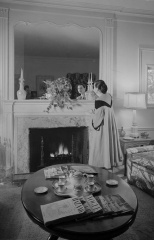 Residence, Jennifer Jones, Living room detail: Photographer: Maynard L. Parker, The Huntington Library, San Marino, California