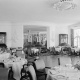 Arrowhead Springs Hotel, Dining room, 1940: Photographer: Maynard L. Parker, The Huntington Library, San Marino, California
