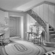 Bert Lahr Residence, Interior: Photographer: Maynard L. Parker, The Huntington Library, San Marino, California