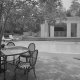 Residence, John Landis, swimming pool, 1961: Photographer: Maynard L. Parker, The Huntington Library, San Marino, California